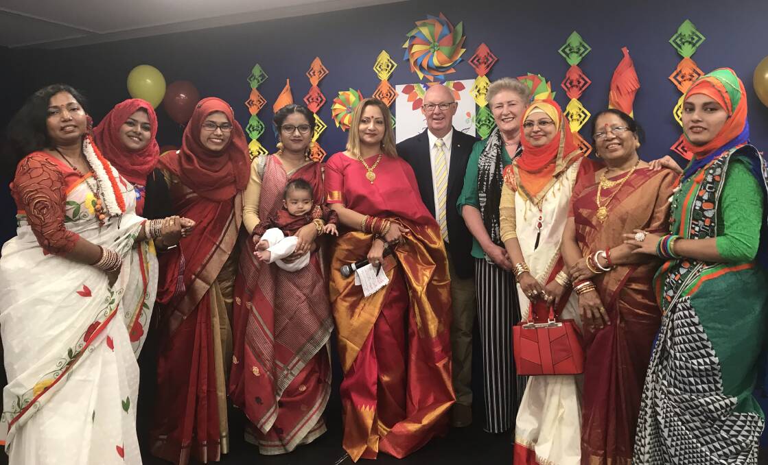 SPECIAL OCCASION: Mayor Graeme Hanger attended a Bangladeshi New Year's function at Bathurst Visitor Information Centre last weekend. 