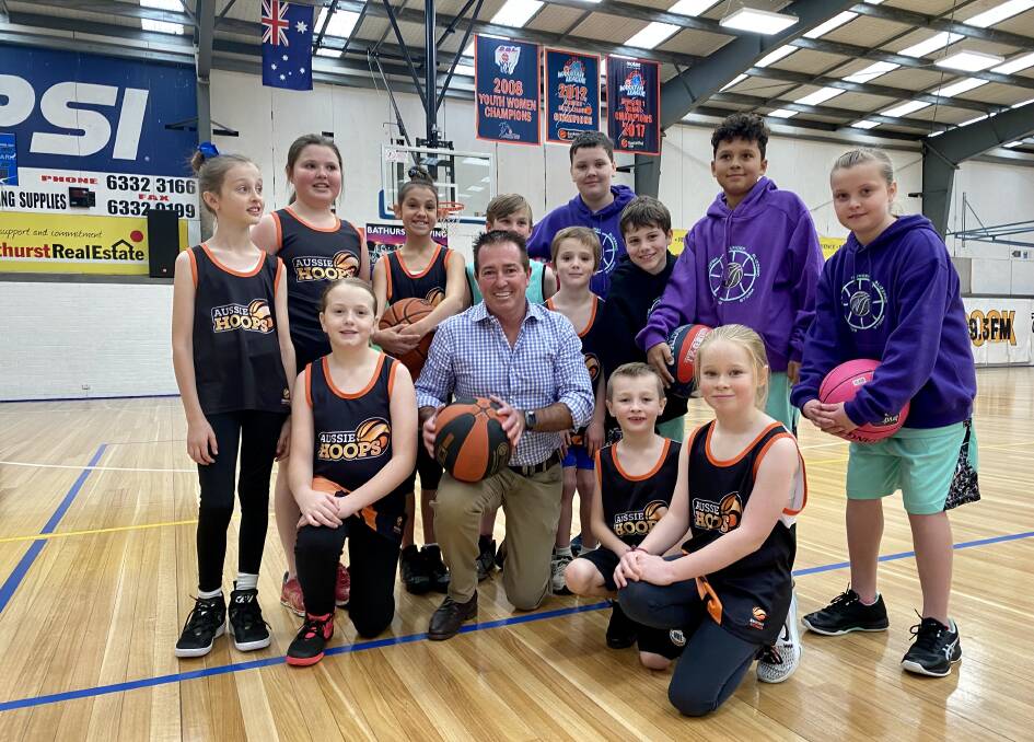 BOOST: MP Paul Toole at the Bathurst Indoor Sports Stadium in June after announcing funding of $437,926 for upgrades thanks to the Regional Sport Facility Fund.