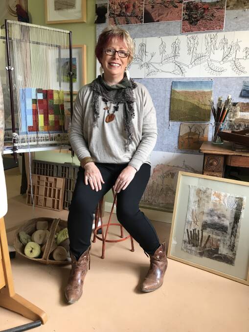 PLACE IT: About Place exhibition co-ordinator and T.arts Gallery director Heather Dunn in her studio.