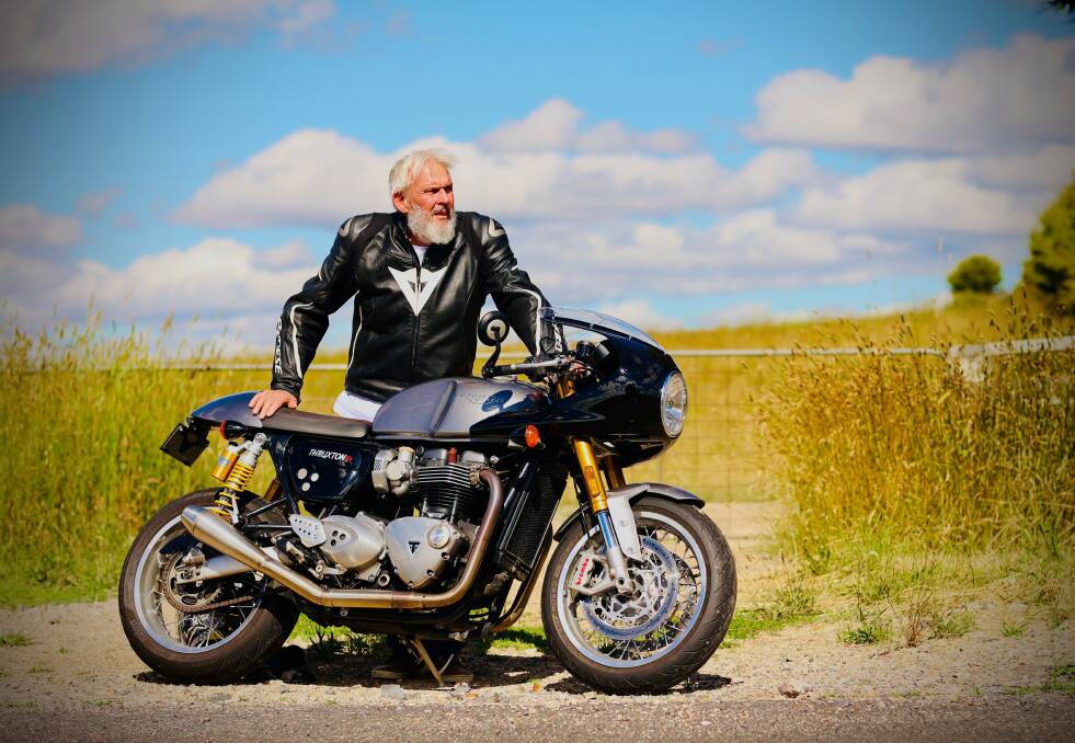 LIFELONG PASSION: Presenter Nigel Irvine has had an interest in motorcycles since he was a teenager. Photo: ROSS STANFORD, BIKER TORQUE