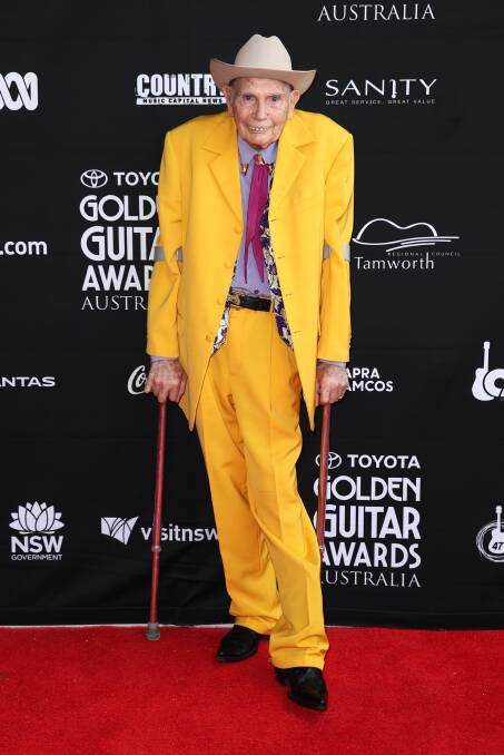 FAMILIAR FACE: Chad Morgan at the Golden Guitar Awards last month. The veteran performer will be in Burraga next month. Photo: AAP IMAGE/BRENDON THORNE