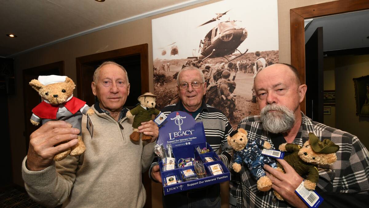 HELP: Geoff Woolfe, Arthur Drury and Peter Dowling are getting ready for Bathurst Legacy's major fundraiser for the year. Photo: CHRIS SEABROOK