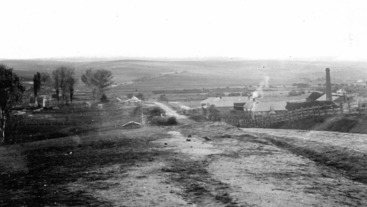 WISHLIST: The citizens of the village of Evans' Plains, which is pictured in 1910, hoped to get a new bridge over Evans' Plains Creek.