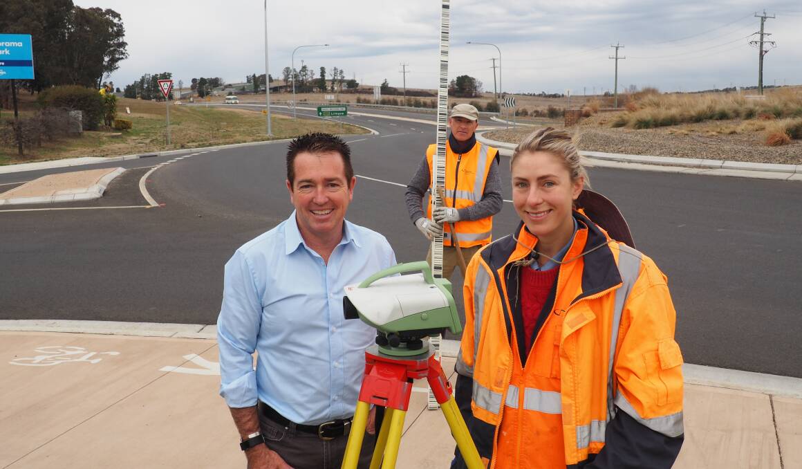 NEXT STEP: Member for Bathurst Paul Toole by the Great Western Highway between Kelso and Raglan where survey work has started as part of a $30 million upgrade.