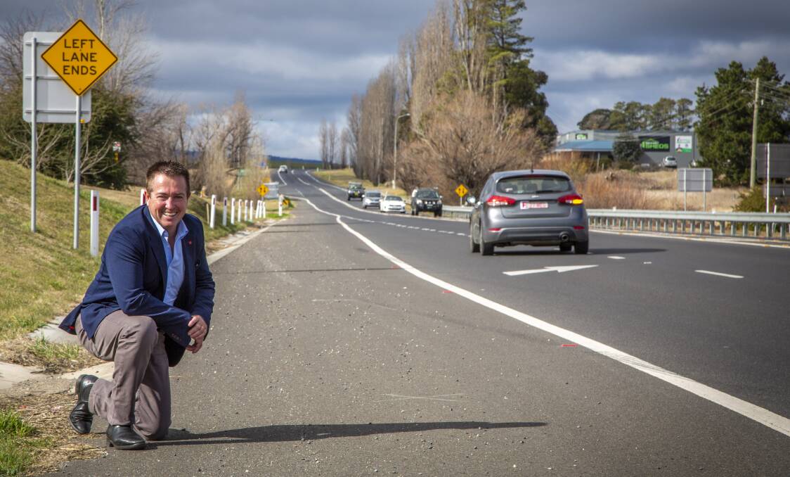 COMING SOON: Member for Bathurst Paul Toole by the Great
Western Highway between Kelso and Raglan.