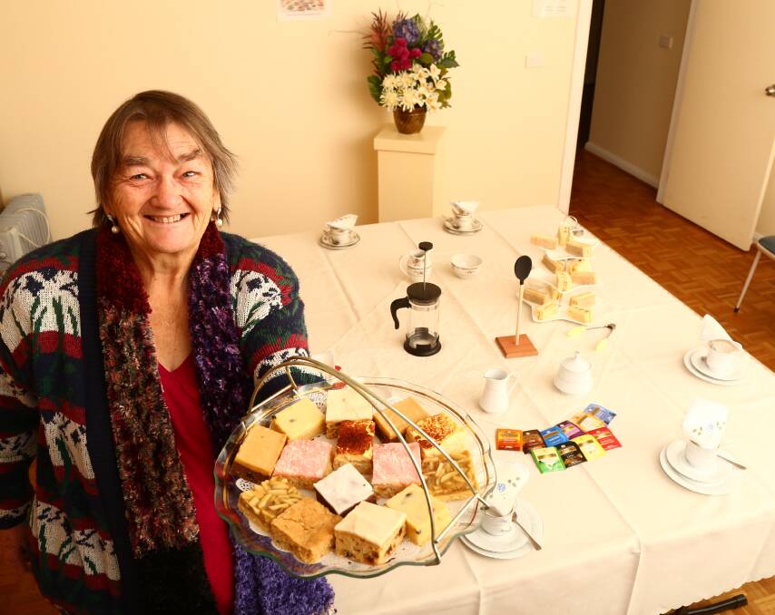 ON THE MENU: Joy Press and other Holy Trinity Church members are preparing for their second winter high tea. Photo: PHIL BLATCH 062618pbtea1