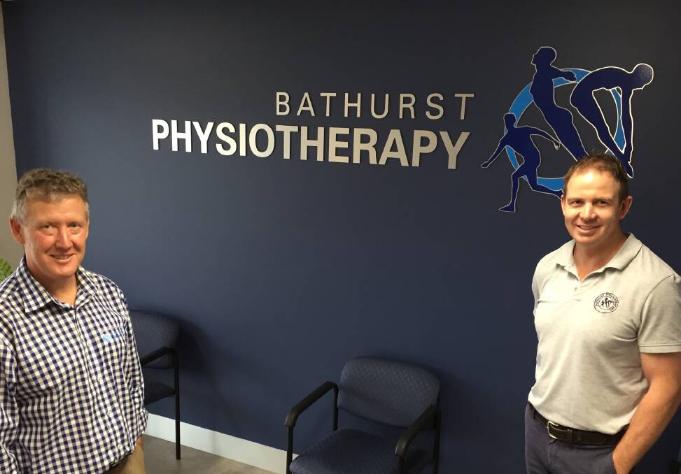 BIG CHANGE: Practice principals John Roberts and Luke Howard at Bathurst Physiotherapy's new building.