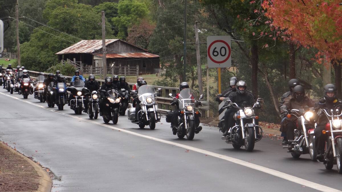 ON THE ROAD: Black Dog Riders will be stopping at Bathurst next month during a trip around Australia. Photo: SHELLEY O'BRIEN