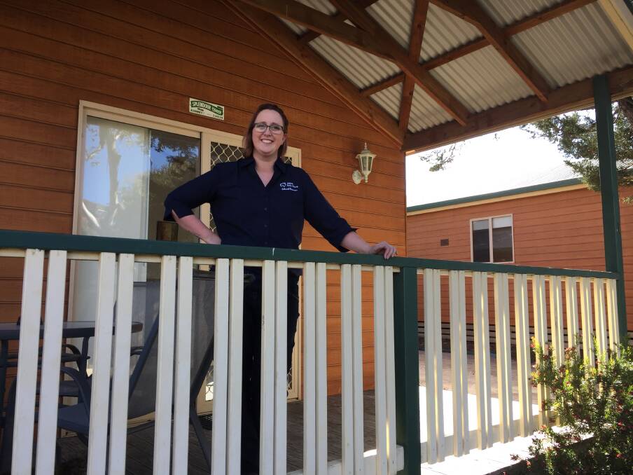 BOOK IT IN: NRMA Bathurst Panorama Holiday Park manager Lauren Shipley says the park is busy.
