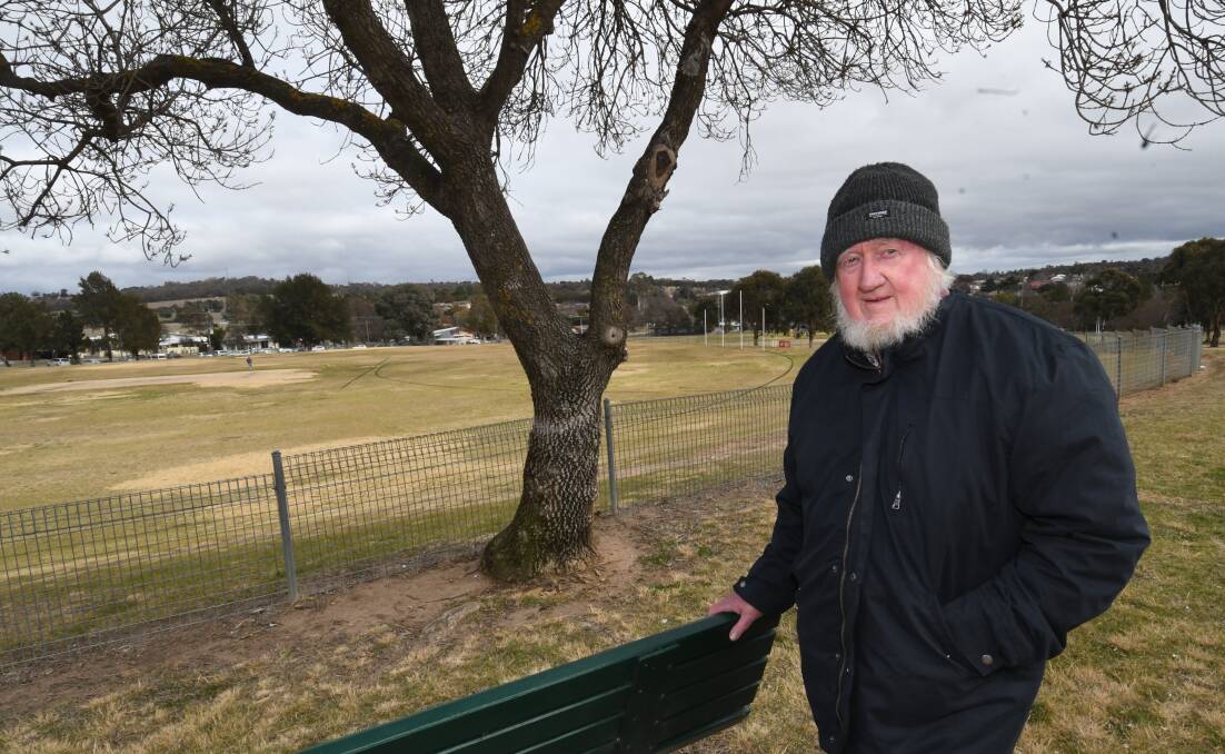 TAKEOVER TARGET: Nearby resident Professor David Goldney is one of those concerned about Bathurst Regional Council's $6.4 million George Park plan.