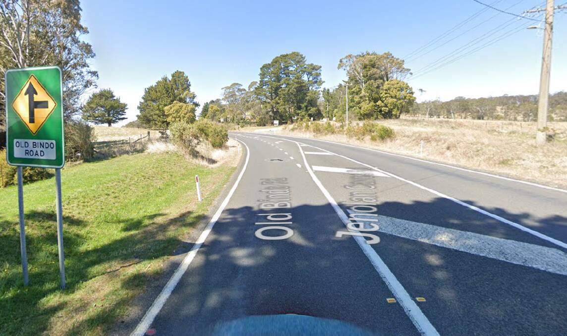 The Old Bindo Road intersection on Jenolan Caves Road. Picture from Google Maps. 
