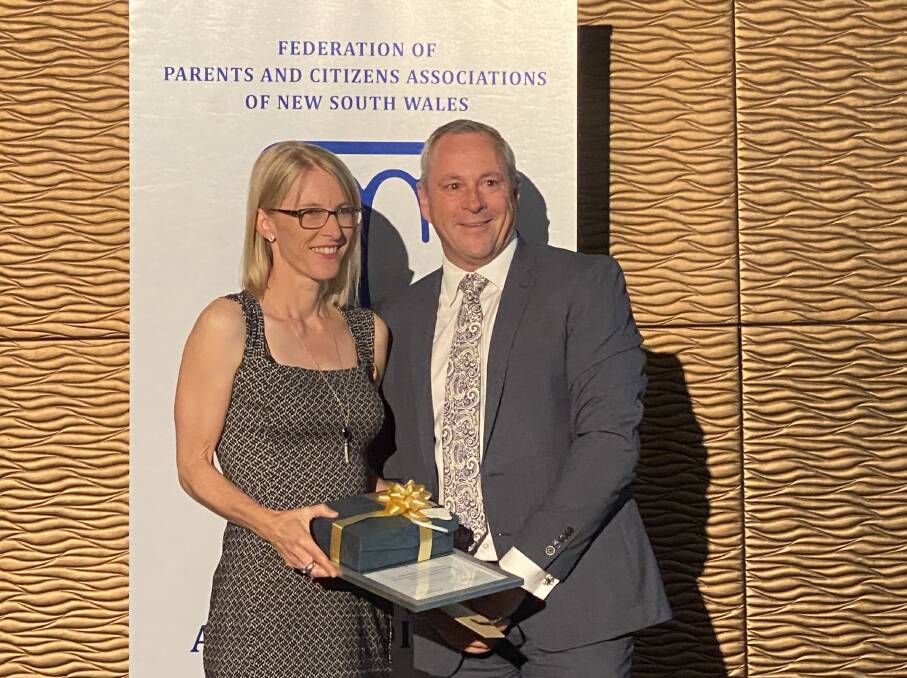 FINALIST: Bathurst's Tracey Platt and Tim Spencer of the NSW P and C Federation.