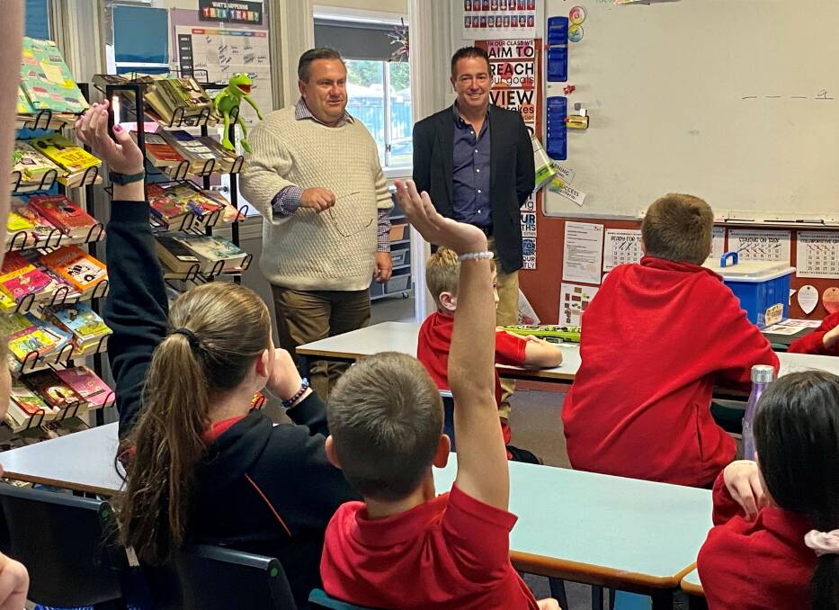 CLASS ACT: Member for Bathurst Paul Toole says students learn best when they are in the classroom.