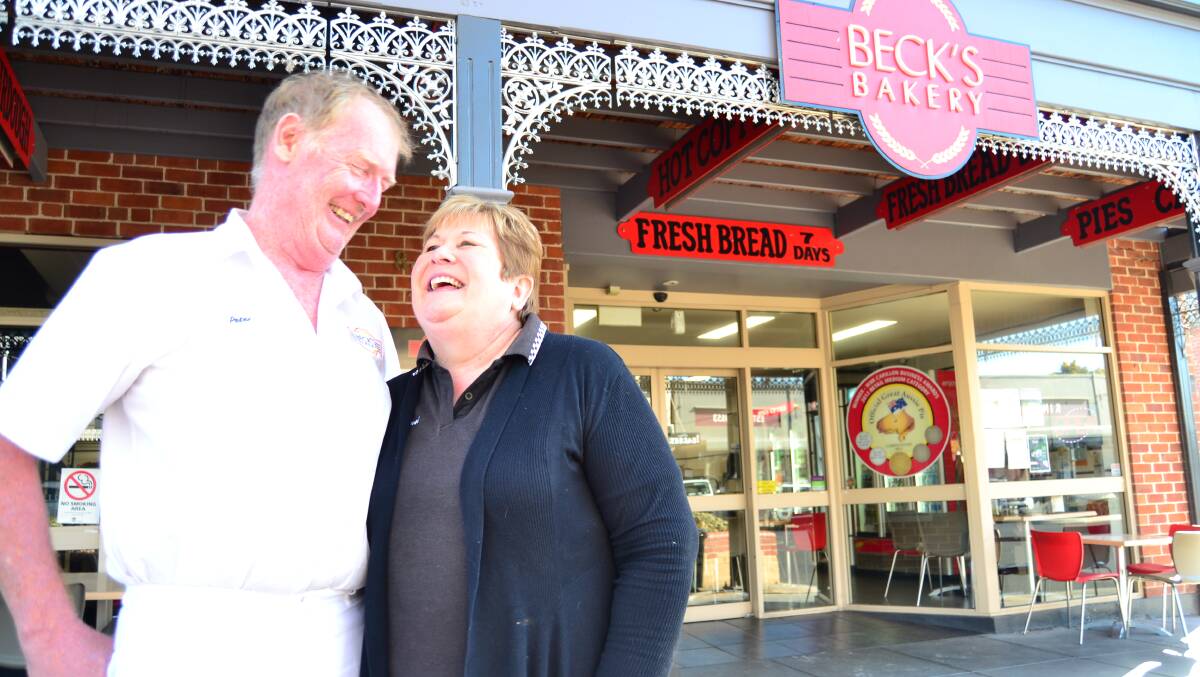 NEW BEGINNING: Peter and Carmel Neubeck are ready for fewer early starts after closing the doors at Beck's Bakery in the CBD.