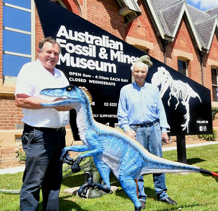 IDEA: Letter writer Anne Cole has urged Bathurst Regional Council to listen to Peter Rogers (pictured, left, with Dale Ridderford presenting dinosaurs to council).