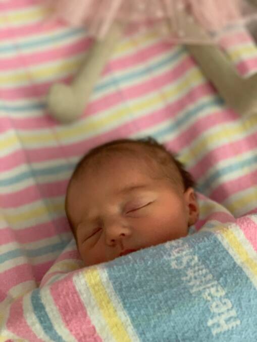 SLEEPING BEAUTY: Josephine Margaret Owens from The Lagoon is this week's pin-up girl. Belinda and Dan Owens, "Nanena", The Lagoon, are proud parents of Miss Josephine Margaret, who arrived safely on April 8. Little Miss weighed 3.3kg and I'm told that big sister Isabella is very proud.