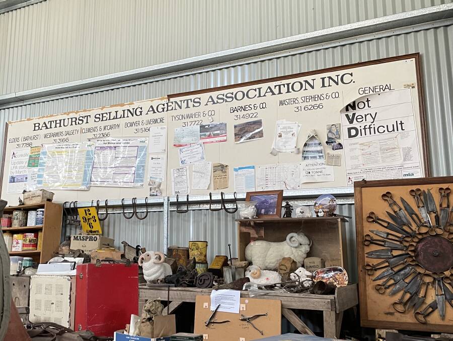 There is memorabilia from the former Bathurst Saleyards.