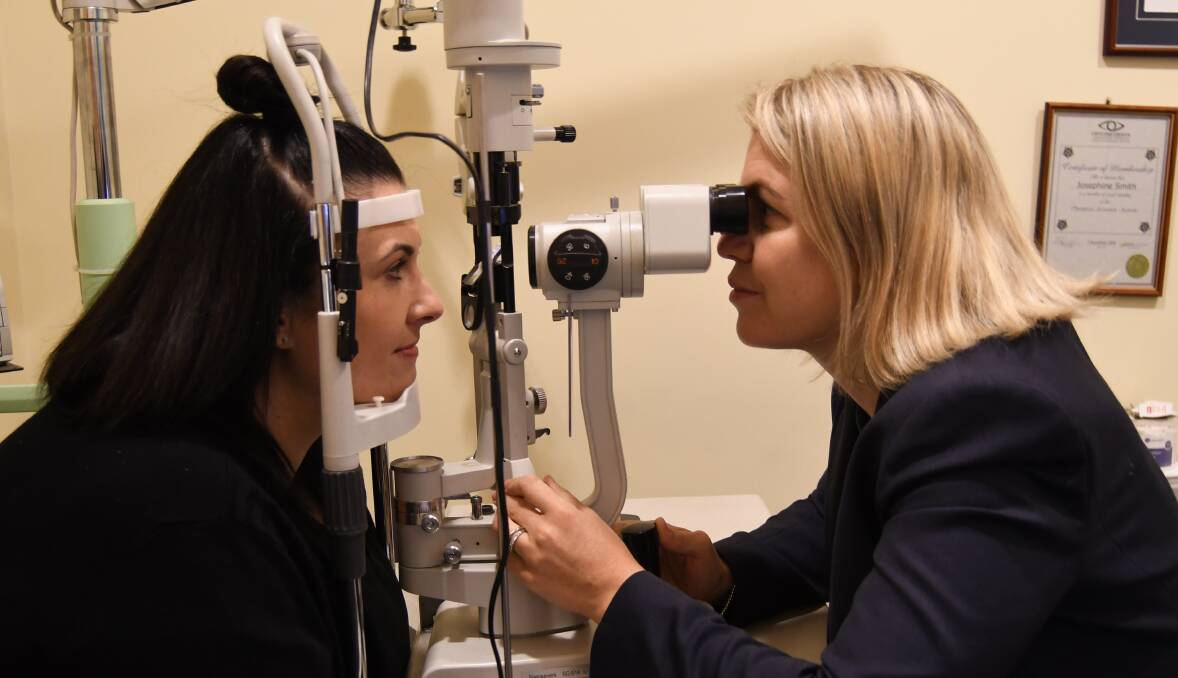 WARNING: Optometrist Josephine Priddle says changes in your eyesight should not be ignored.
