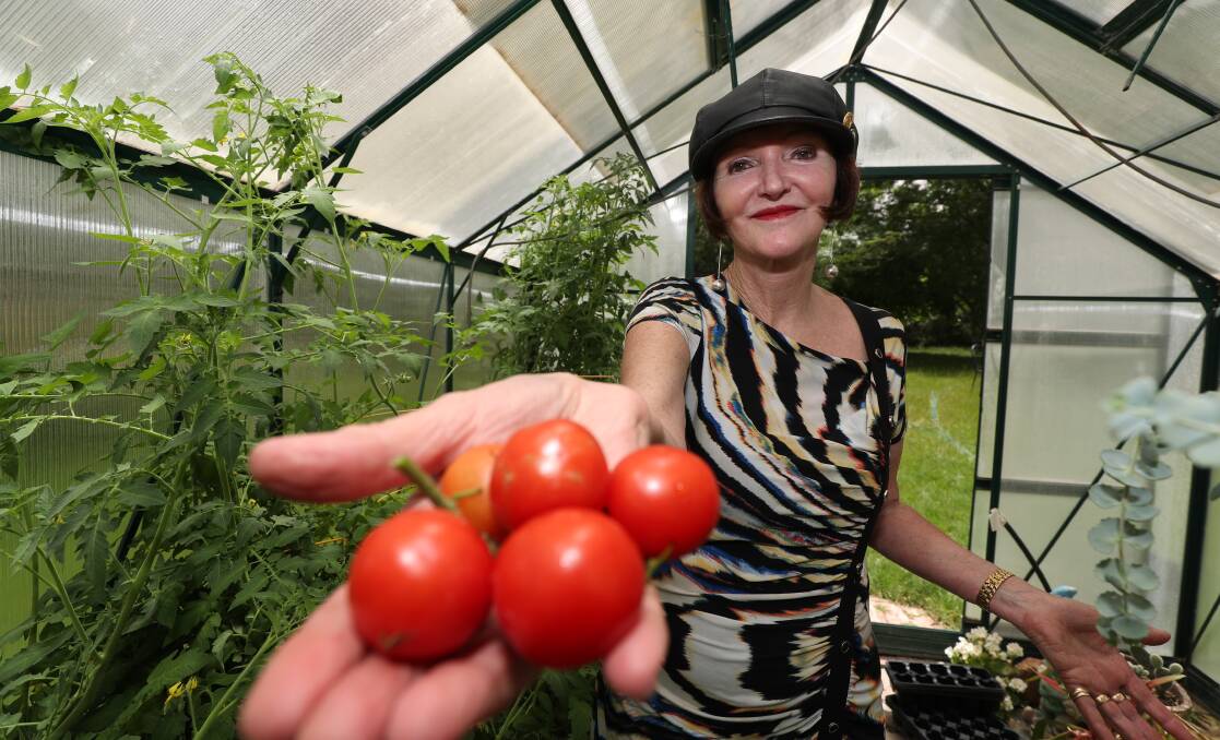 TASTE OF SUCCESS: Marlena Welch of Kelso won the Bathurst East Rotary Club's first ripe tomato of the season competition. Photo: PHIL BLATCH 121518pbtom1