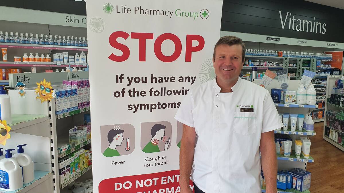 READY TO GO: Pharmacist Paul Jones pictured earlier this year.