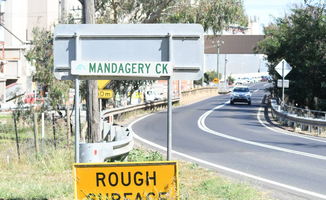 The Mandagery Creek Bridge before construction began. Picture by Jude Keogh.