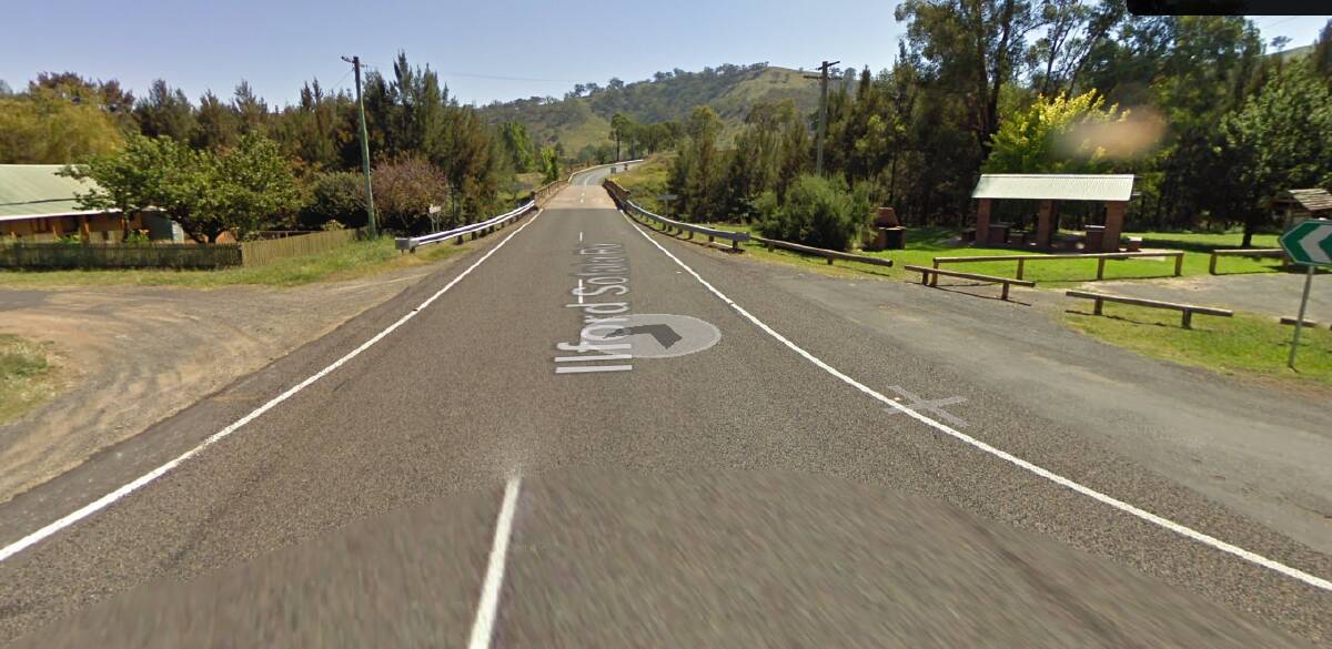 Sofala Road as it crosses the Turon River. Picture from Google Maps.
