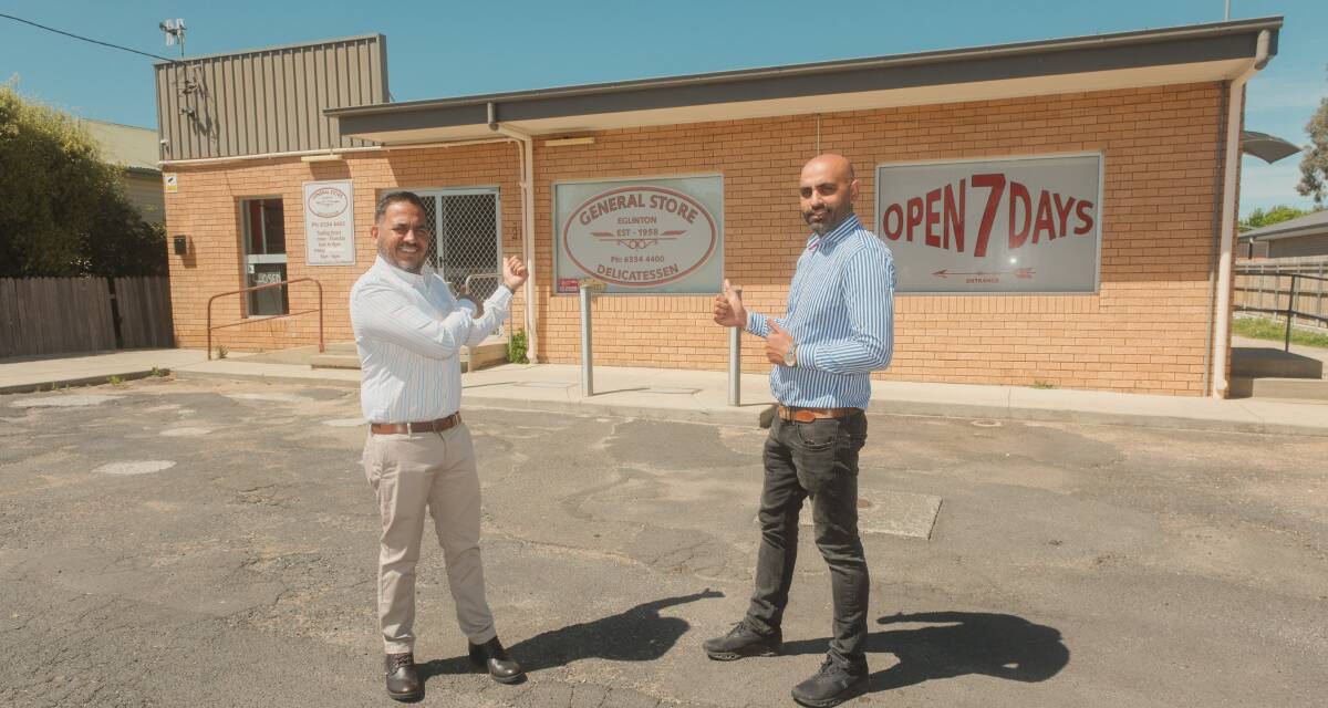Brothers Manpreet Singh and Manjit Singh are the new owners of the Eglinton General Store. Picture by James Arrow.