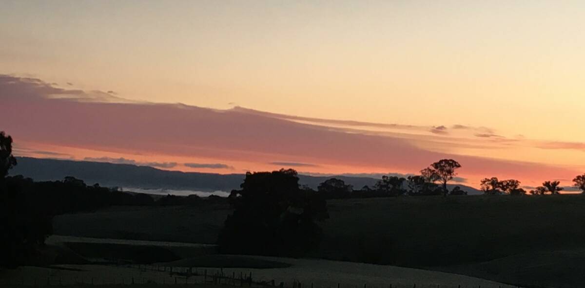 SNAPSHOT: Reader Eliza Longmuir Pearce took this photo of a recent beautiful sunrise.