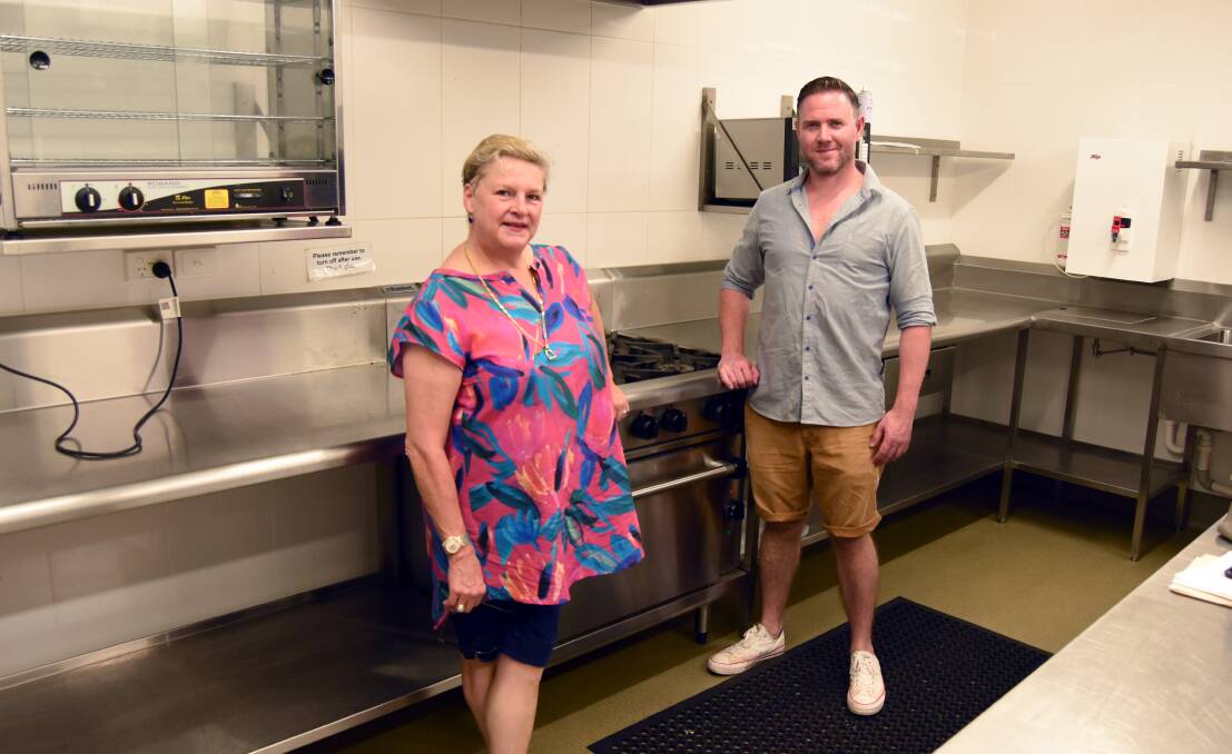 WHAT'S COOKING: Organisers of the Autumn Graze Edwena Mitchell and Richard Learmonth investigating the kitchen at the Blayney Community Centre.