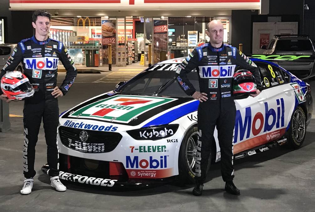 TRICKY: Nick Percat (left) feels there will be extra pressure will be on co-drivers like Tim Blachard (right) to perform in the Bathurst 1000. Photo: BRAD JONES RACING
