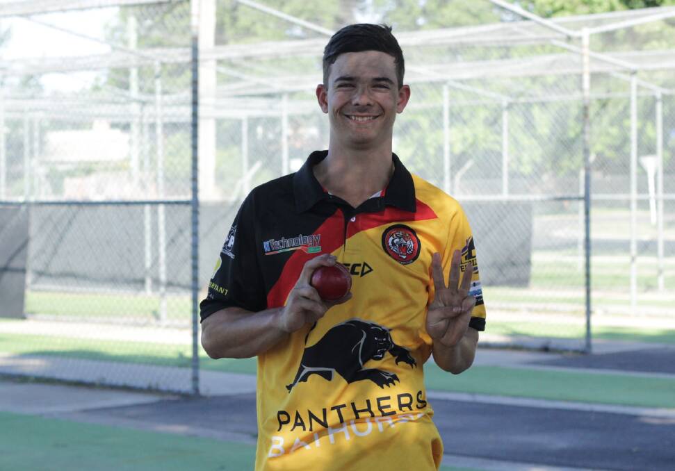 HAT-TRICK: ORC youngster Tait Borgstahl took a hat-trick while playing Bathurst District Cricket Association third grade. Photo: BRADLEY JURD