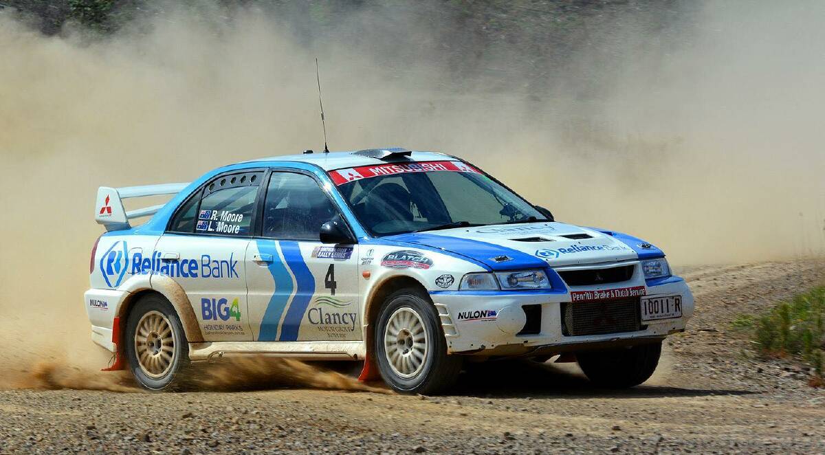 READY TO RALLY: Father and son team Lachlan and Ron Moore will contest Saturday's Cave Classic. Photo: DAVE KING