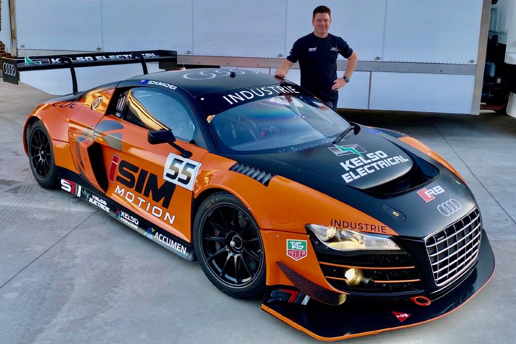 EXCITING TIMES: Brad Schumacher will race his Kelso Electrical Audi in the Australian Gt Championship next year - a series managed by global company SRO. Photo: CONTRIBUTED