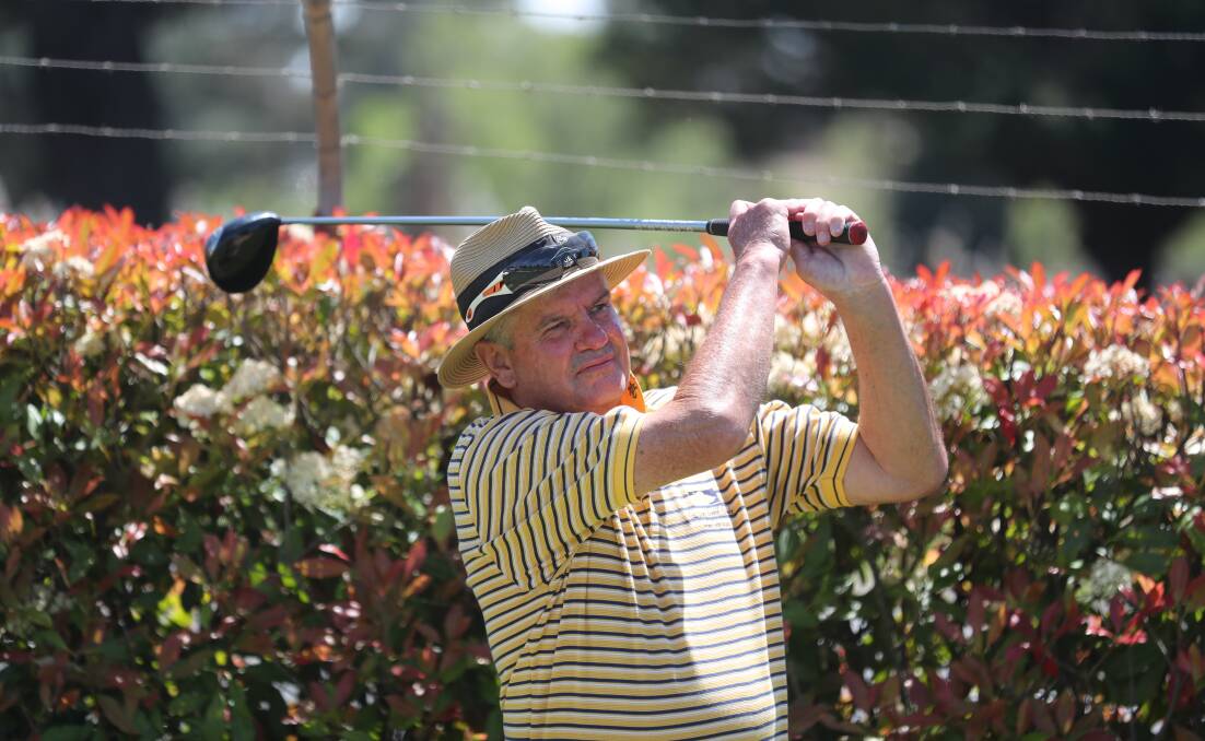 ON COURSE: Don Stapley took part in the Saturday leg of the Bathurst Golf Club's inaugural Bathurst Members Invitational. Photo: PHIL BLATCH