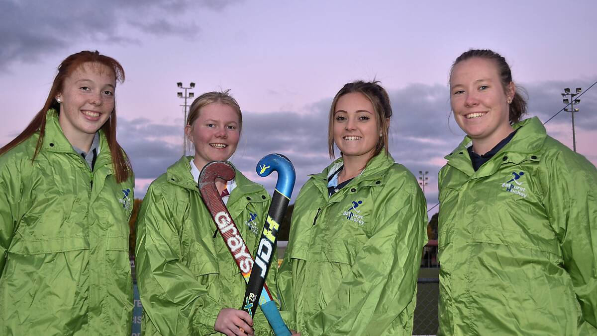 REPRESENT: Bathurst will field two teams at the Hockey NSW Open Women's State Championships in Bathurst this weekend. Those to don the lime green will include Emma White, Belinda Kidd, Kirsten Fitzpatrick and Sarah Watterson. Photo: ANYA WHITELAW