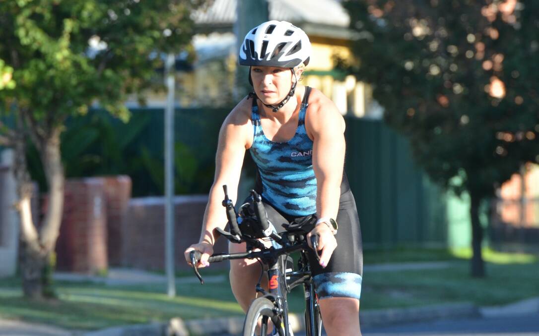 STEPPING UP: Kerry Maloney will tackle her first Olympic distance triathlon in Wollongong on Saturday. Photo: ANYA WHITELAW