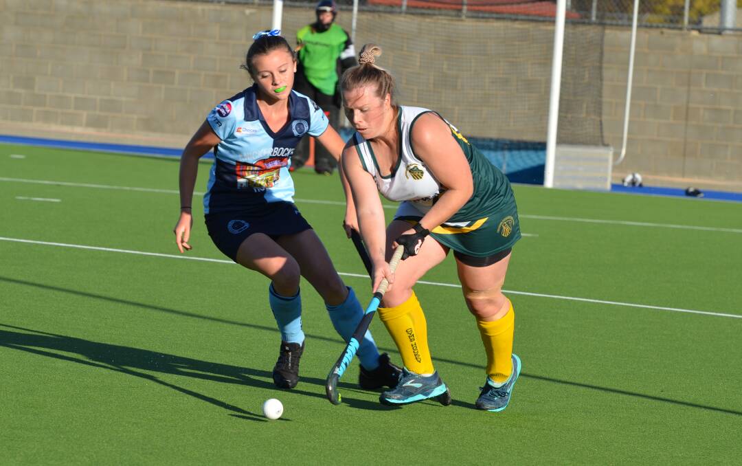 IN REACH: While Jade Georgiou and her Orange CYMS team-mates are one win away from a women's Premier League Hockey grand final, Souths coach Chris Stafford is not sure they'll make it. Photo: ANYA WHITELAW