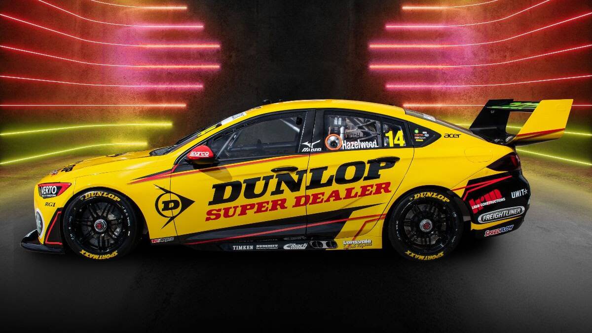THE MACHINE: Todd Hazlewood's BJR Holden Commodore will have a yellow and black livery for the season opening Bathurst 500.