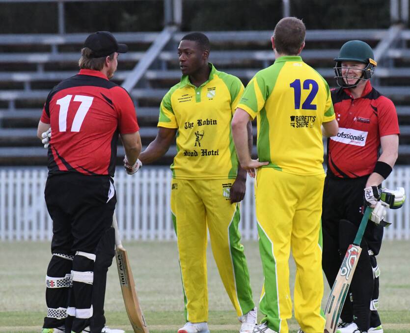 ROYAL DRAW: The qualifying final between Redbacks and Orange CYMS was called off in the 12th over due to safety concerns. Photos: JUDE KEOGH