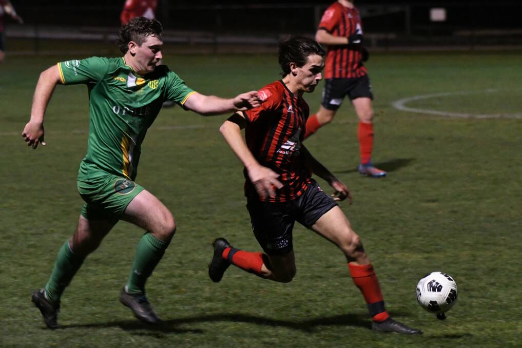 ON THE BALL: Thomas Dale and his Panorama FC team-mates are hoping to find win number 12 for this season this Saturday when taking on Orange CYMS.
