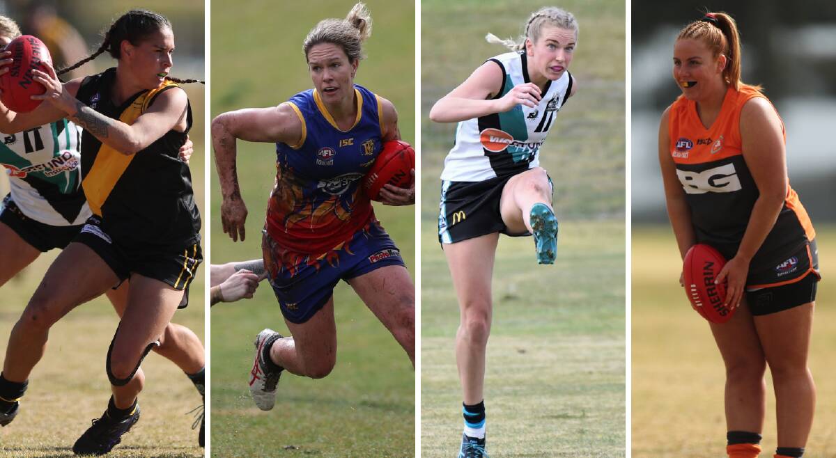 STRONG SQUAD: The AFL Central West Eagles women's squad has drawn on talent from all clubs including Orange's Erin Naden, Dubbo's Emily Warner, Lady Bushranger Chloe Hinde and Bathurst Giant Hailee Provest.