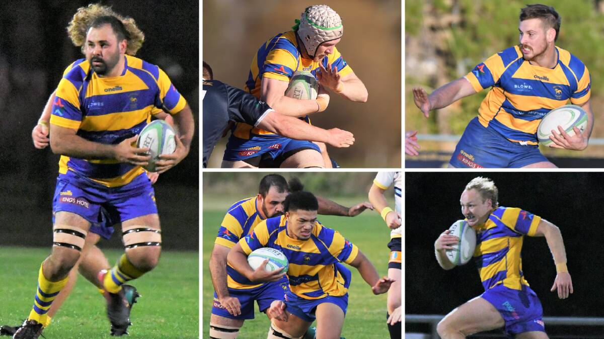 FANTASTIC FIVE: Peter Fitzsimmons, Justin Mobbs, Adam Plummer, Sione Naufahua and Harry Webber will all line up for Central West.