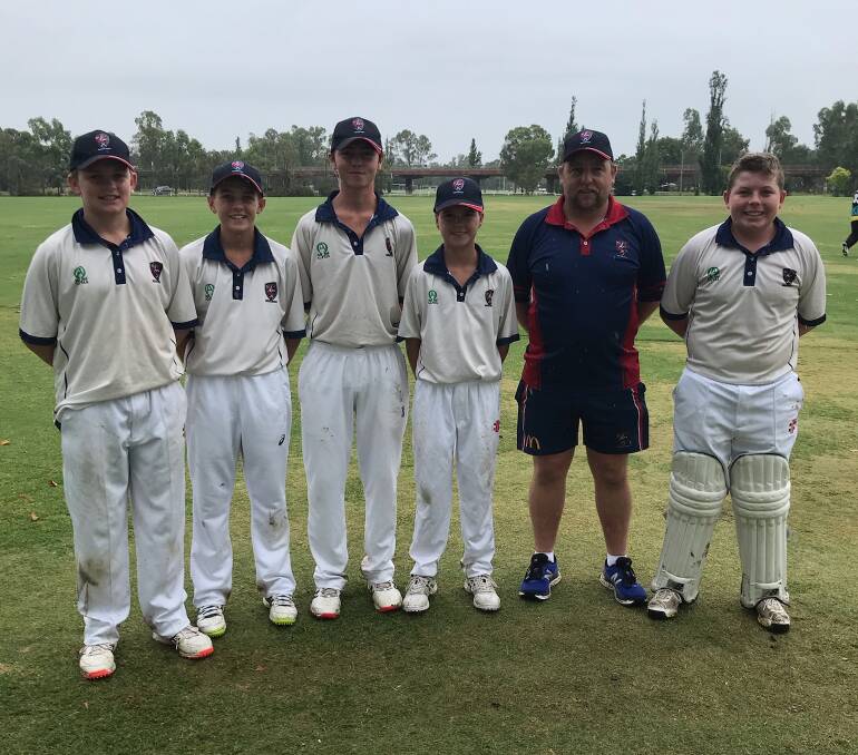SOLID EFFORT: The Central West under 15s side, which included Bathurst District Junior Cricket Association talents Eli Morris, Seth Norris, Liam Cain, Jayden Spackman and Mitch Wallace and was coach by Clint Bryant, placed third in the Thunder pool at the Cricket NSW Youth Championships. Photo: CONTRIBUTED