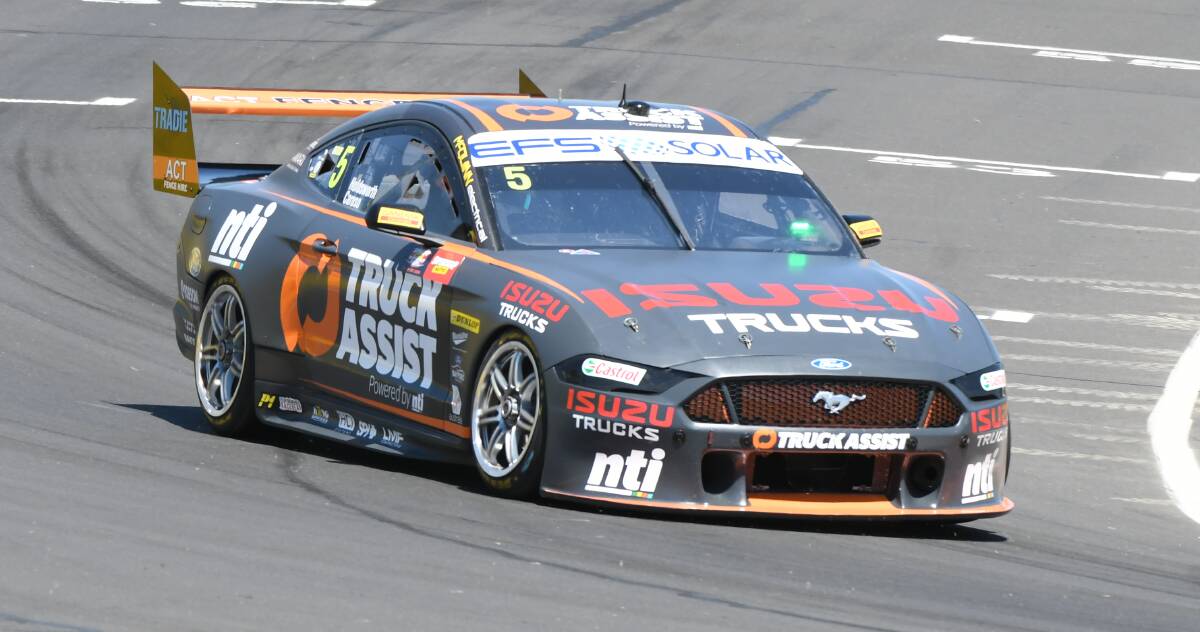 BACK TOGETHER: Lee Holdsworth and Michael Caruso have reunited as team-mates for the Bathurst 1000. While they previously raced a GRM Commodore together, they are now sharing a Tickford Mustang. Photo: CHRIS SEABROOK