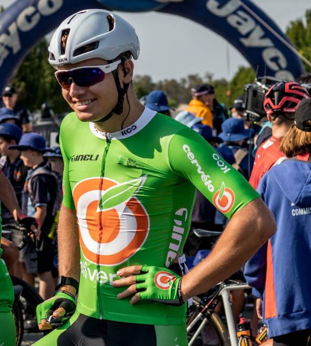 ACTIVE: Tom Bolton featured in the intermediate sprints on stage three of the Santos Festival of Cycling.