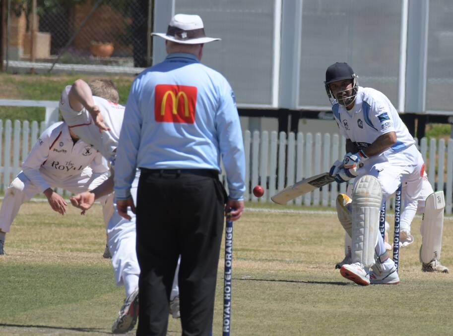 ANOTHER CENTURY: Russell Gardner is back in Bathurst this summer and back scoring his runs, his highlight being an unbeaten 156 against Centrals. Photo: JUDE KEOGH