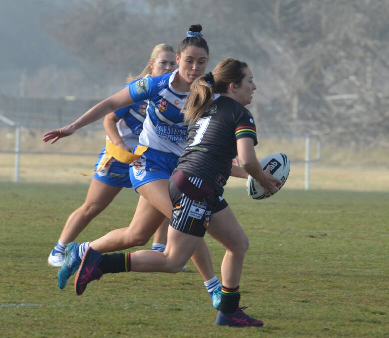 A first-half blitz set up a 32-0 win for St Pat's in their Group 10 league tag clash with Bathurst Panthers. Photos: ANYA WHITELAW