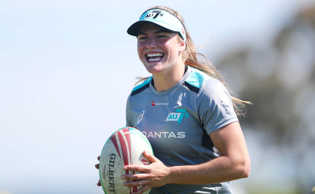 BIG 12 MONTHS: Bathurst rugby sevens talent Jakiya Whitfeld is embracing her time training with the Australian squad. Photo: PHIL BLATCH