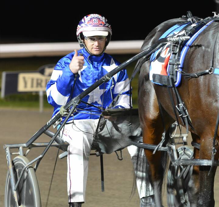 CHASING A CUP: Mat Rue has two runners in Friday night's Oberon Cup - Fouroeight and Misterfreeze. It is a feature the talented trainer-driver is yet to taste success in. Photo: ANYA WHITELAW