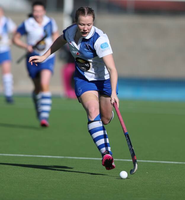ON THE BALL: St Pat's talent Sarah Watterson impressed enough for NSW Country to earn selection in the national team. She will play at the Hawkes Bay Hockey Festival in New Zealand. Photo: PHIL BLATCH